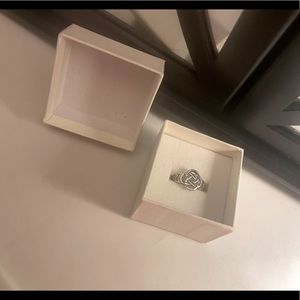 Celtic Triquetra Trinity and Flower Knot Eternity Sterling Silver